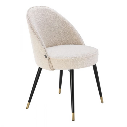 Eetkamerstoel Eichholtz Cooper bouncle creme set/2