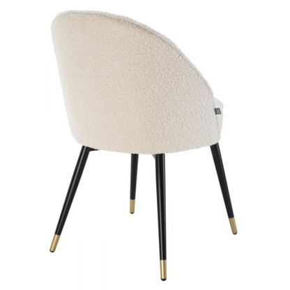Eetkamerstoel Eichholtz Cooper bouncle creme set/2
