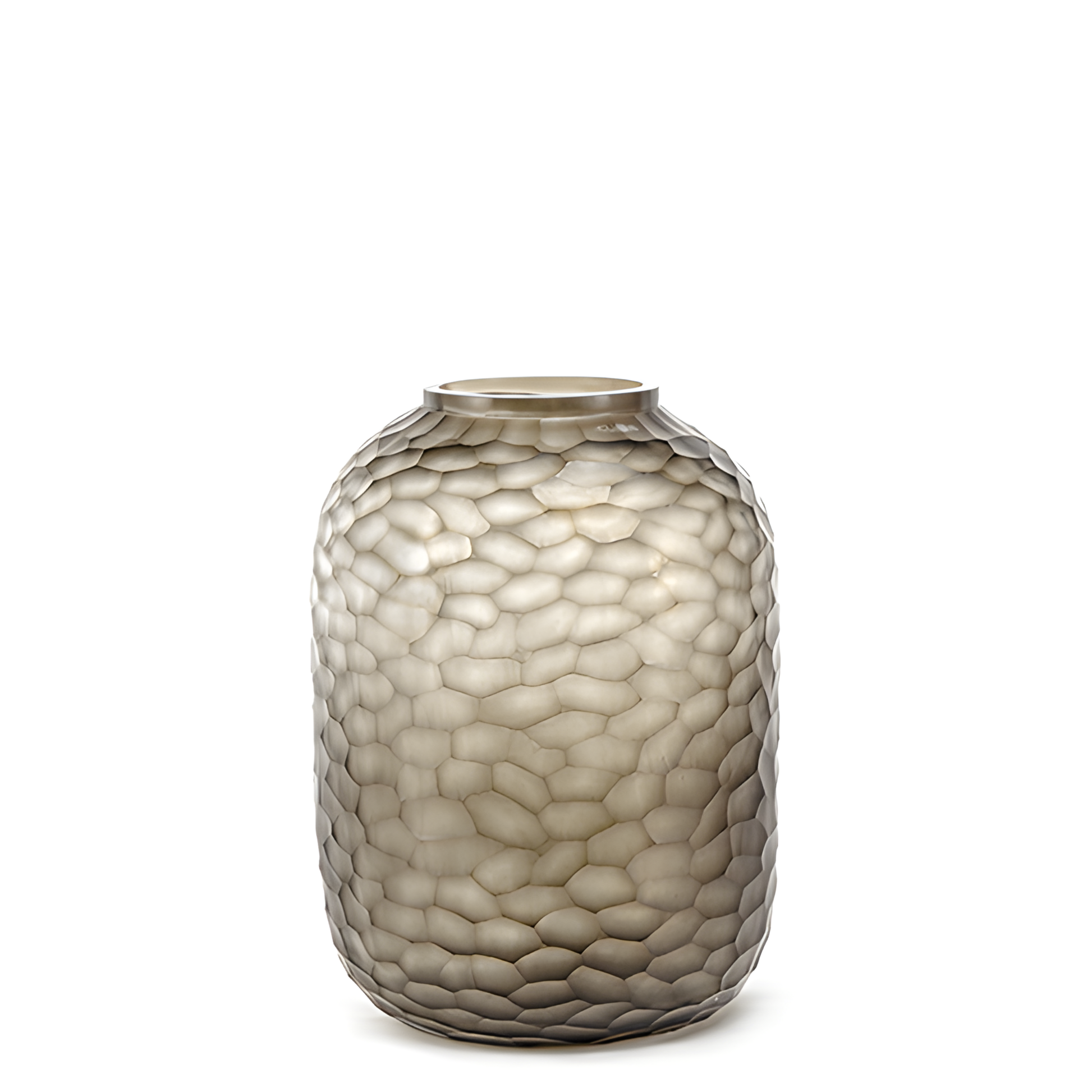 Guaxs Bambola vaas L bruin smokegrey mondgeblazen glas 42 cm Maison Collection