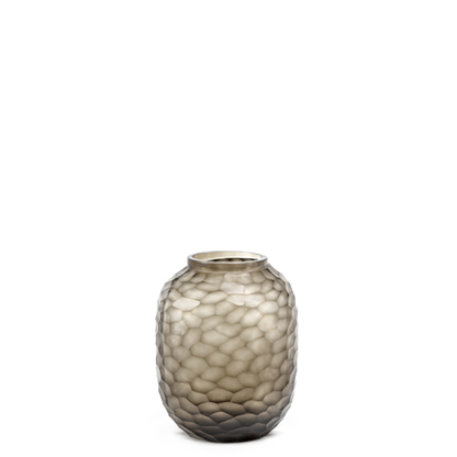 Guaxs Bambola vaas M bruin smokegrey mondgeblazen glas 28 cm Maison Collection