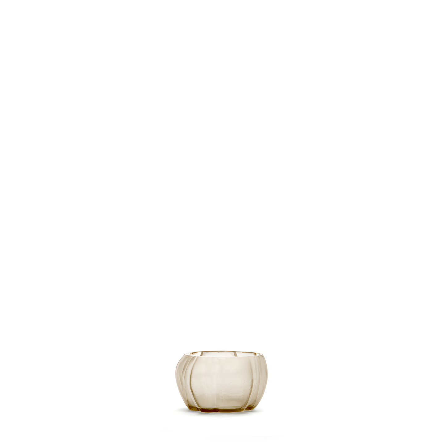 Guaxs | Lalibela tealight holder 7x11 cm beige/smokegrey