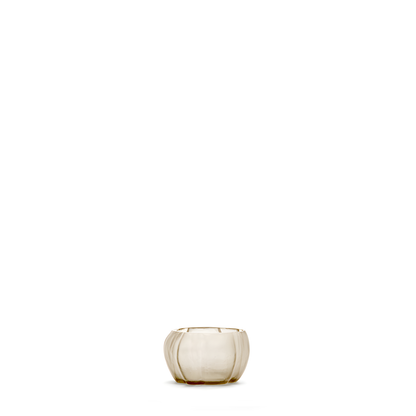 Guaxs | Lalibela tealight holder 7x11 cm beige/smokegrey