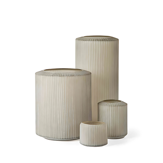 Guaxs | Omar theelichthouder 9x9cm taupe/beige