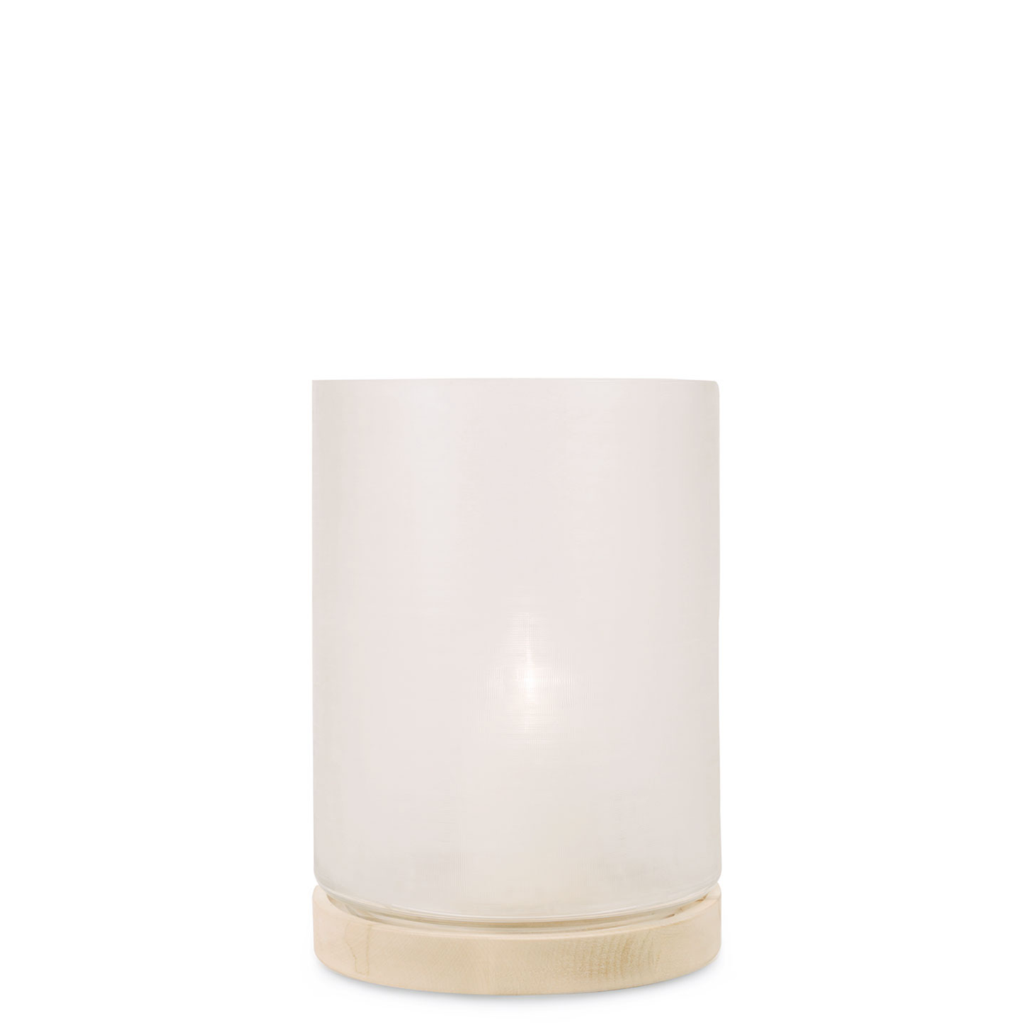 Guaxs | Windlicht Aran wit/ licht eiken 40x30x30 cm (XL)