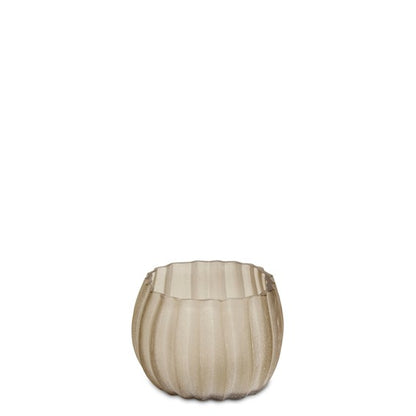 Guaxs | MANAKARA theelichthouder 11x15x10 cm taupe/beige