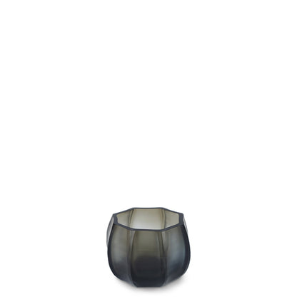 Guaxs | theelichthouder KOONAM 6x8,5x6 cm smokegrey