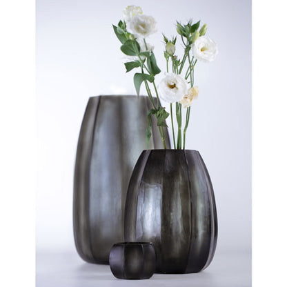 Guaxs | theelichthouder KOONAM 6x8,5x6 cm smokegrey