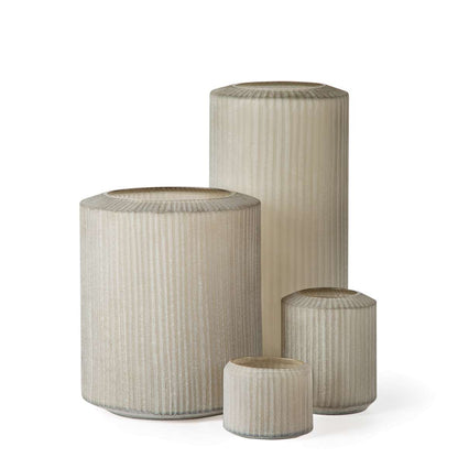 Guaxs | Omar theelichter/vaas 127x23x16cm taupe/beige (M)