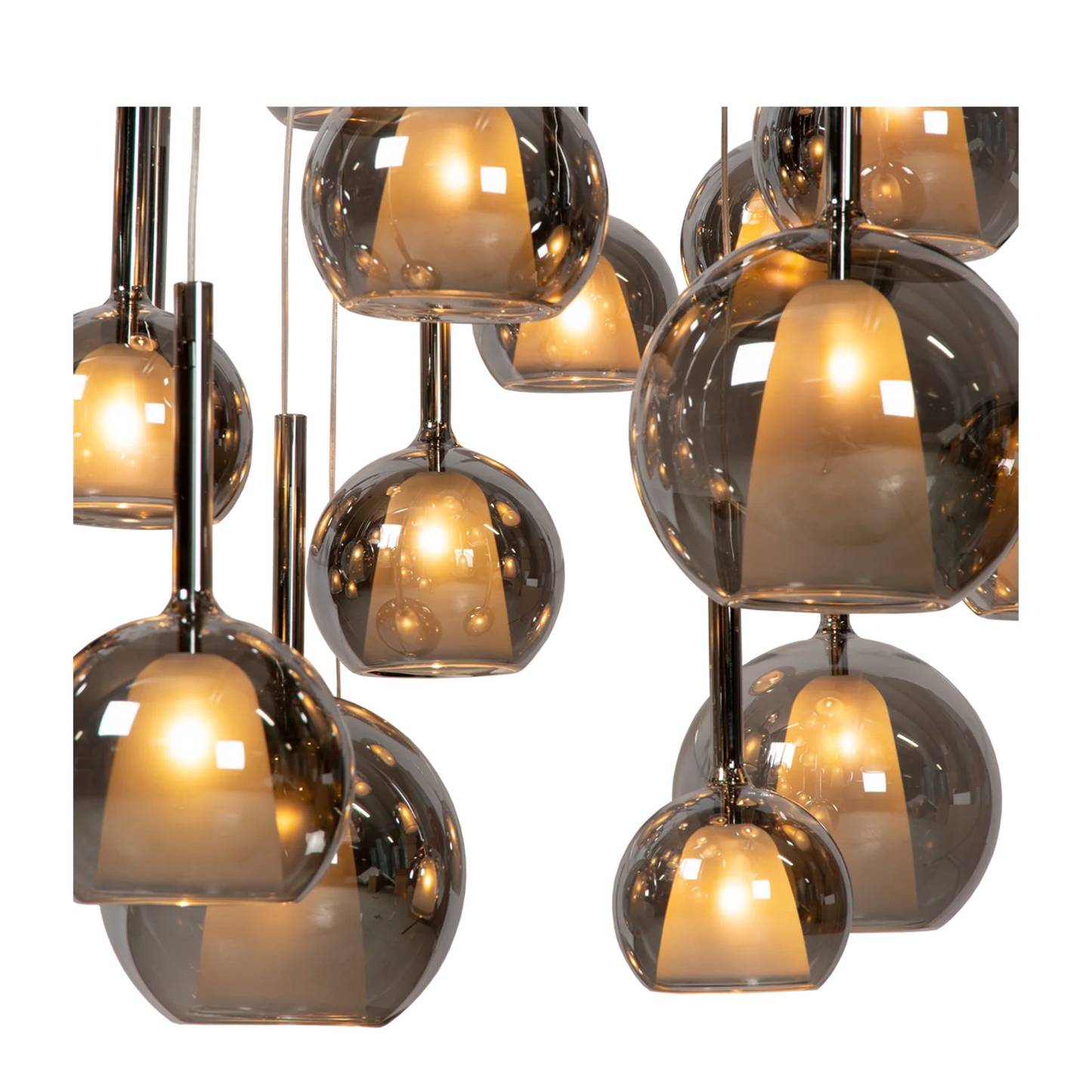 Hanglamp Liva 25 | smokegrey | witte plafondplaat