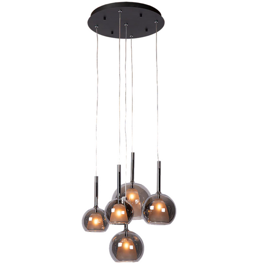 Hanglamp Liva 5 | smokegrey