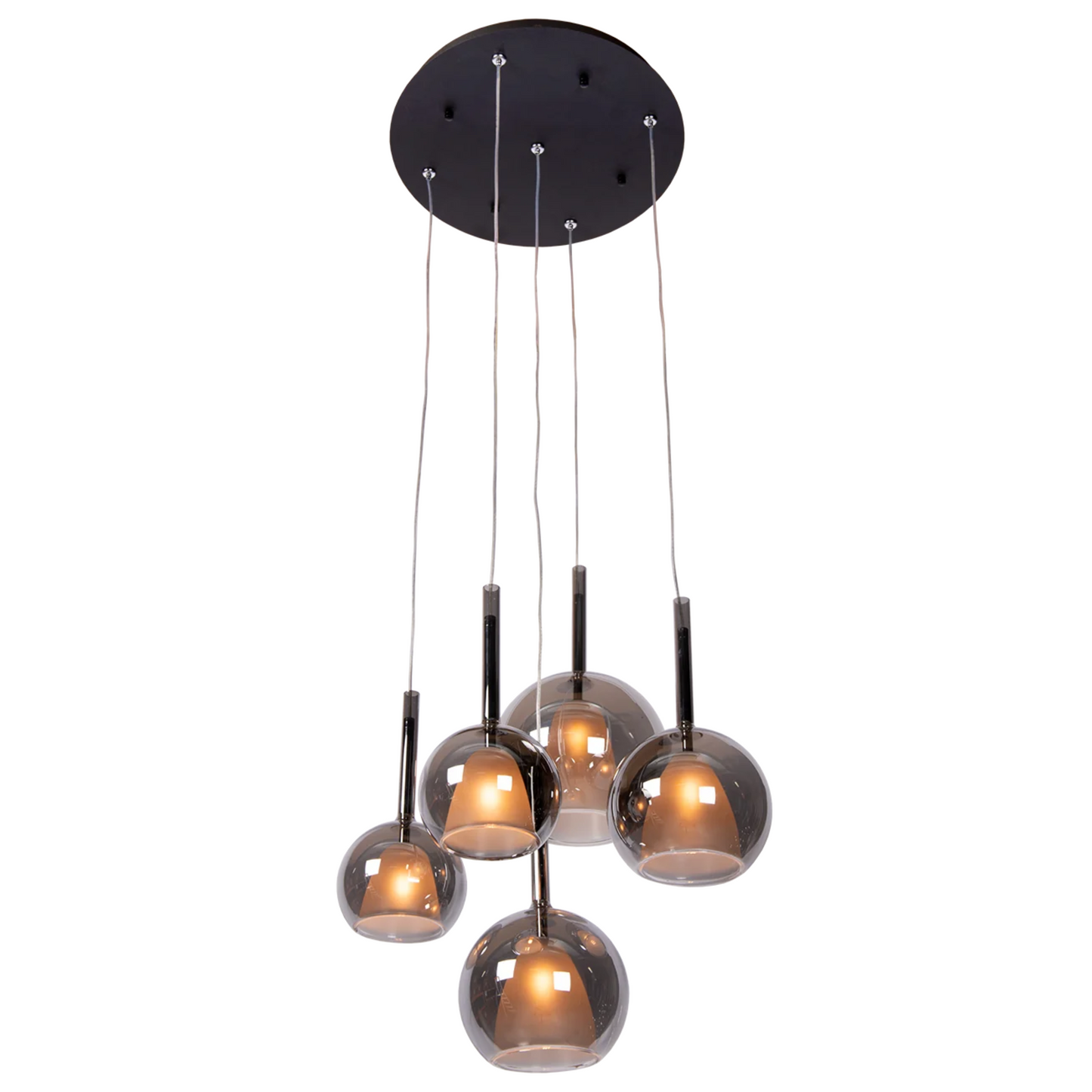 Hanglamp Liva 5 | smokegrey