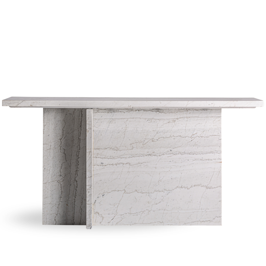 Consule marmer off-white Celin 160x45x80 cm