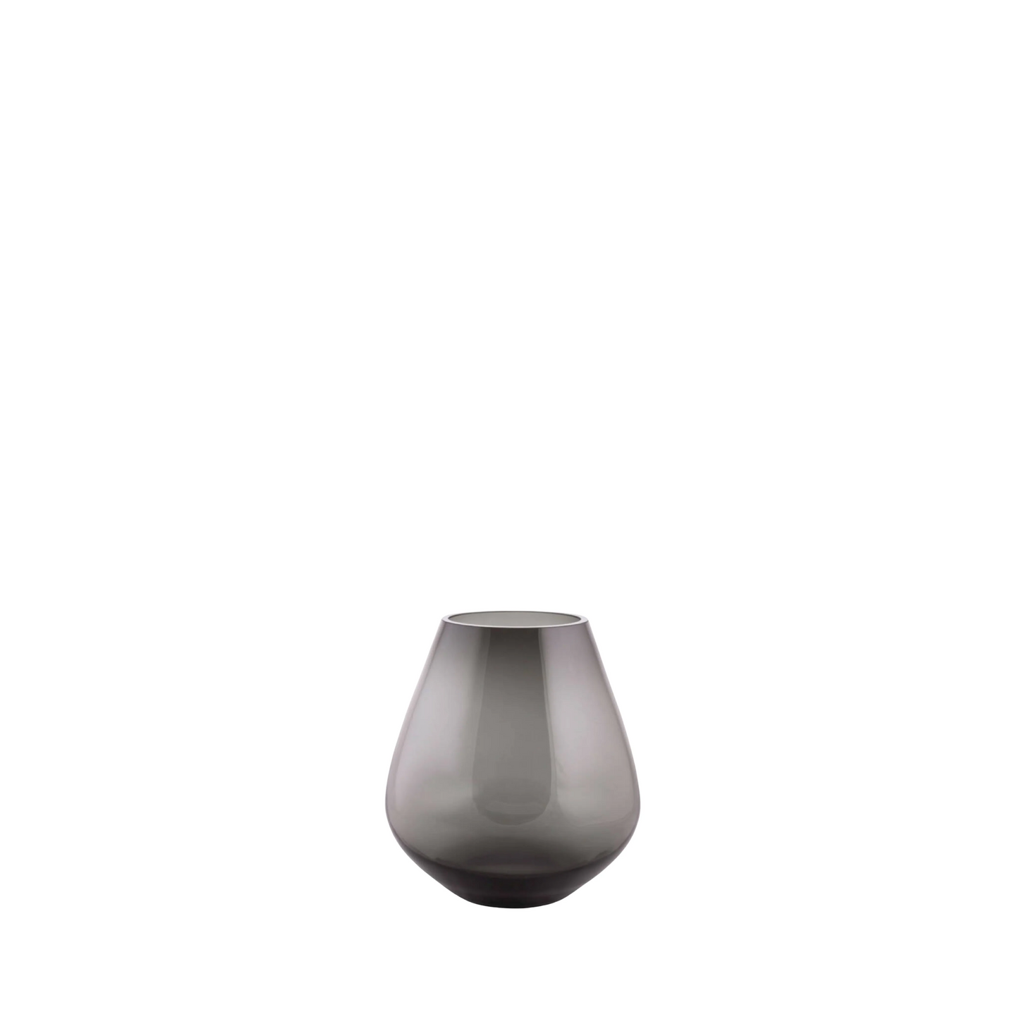 Pear vaas smoke glas 12x13,5 cm (S)