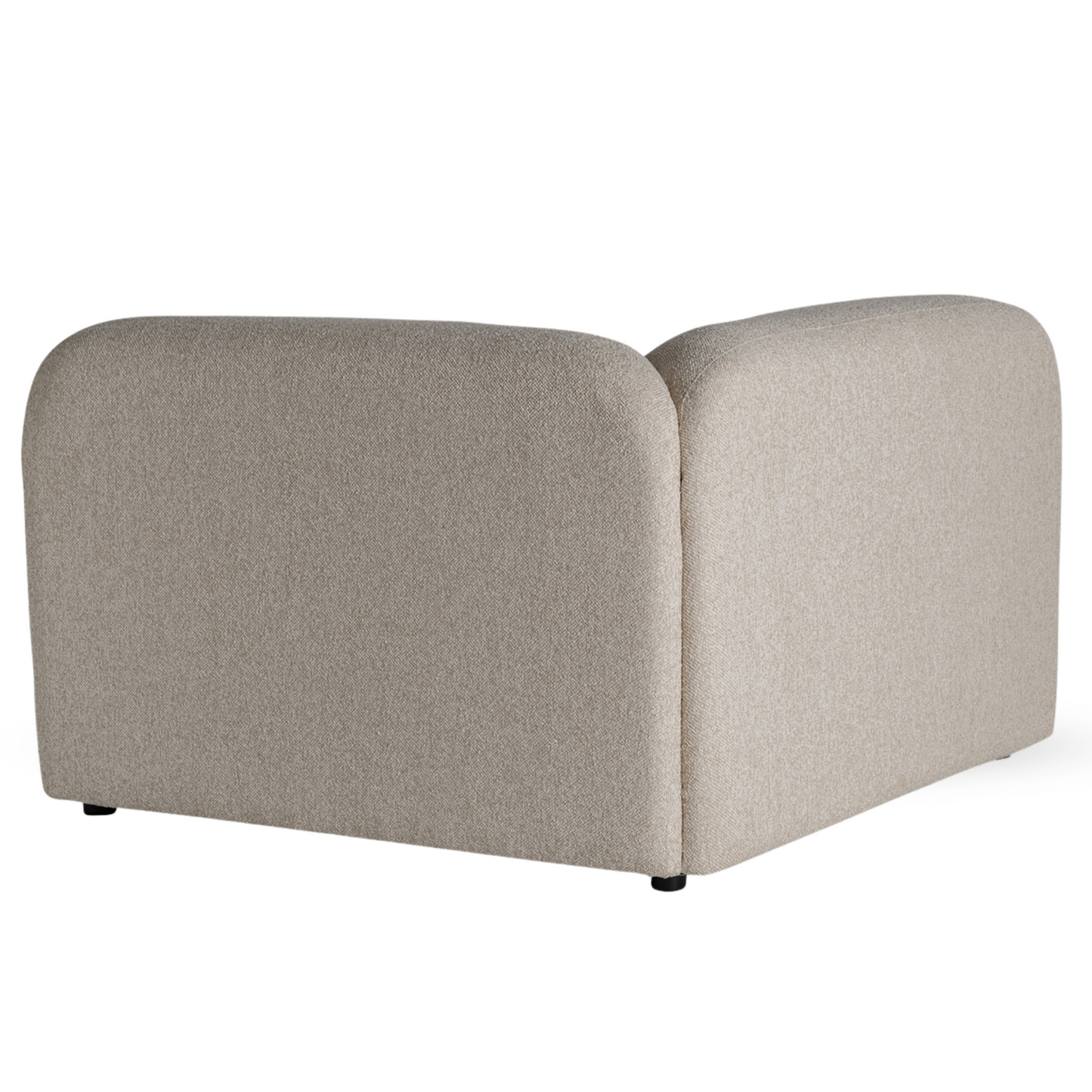 Sora Lounge Hoekmodule – Modulaire Japandi Bank in Crème 115x115x74 cm