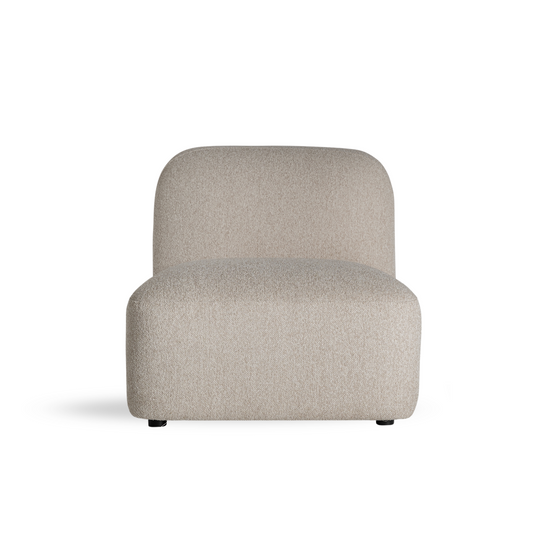 Sora Middenmodule – Modulaire Japandi Bank in Crème 100x75x74 cm