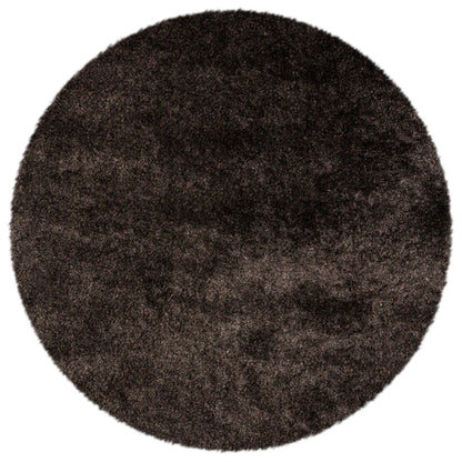 Vloerkleed Luxus grijs/bruin kleur 26 rond