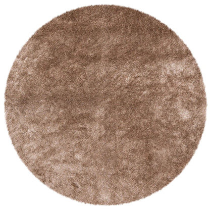 Vloerkleed Luxus linnen/beige kleur 13 rond