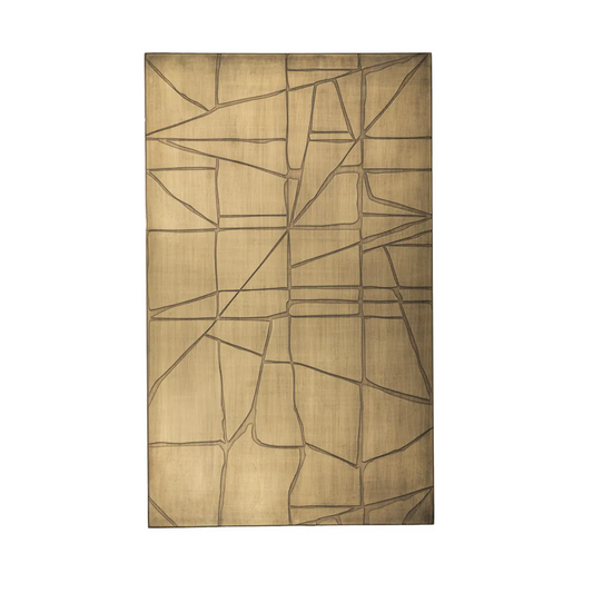 Wall decor Capetown brons/goud staal 87x53x3cm