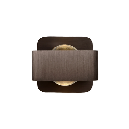 Selo wall lamp 10x14x5x10 cm brushed bronze with integrated dimmable LED