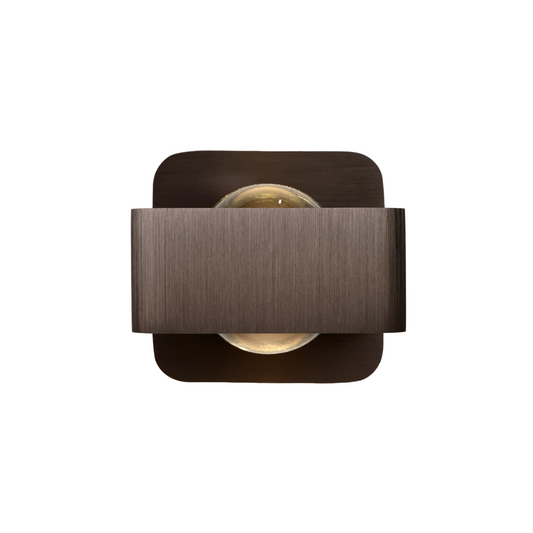 Selo wall lamp 10x14x5x10 cm brushed bronze with integrated dimmable LED